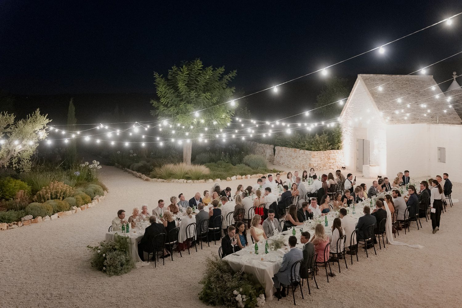 The Masseria celebration after dark